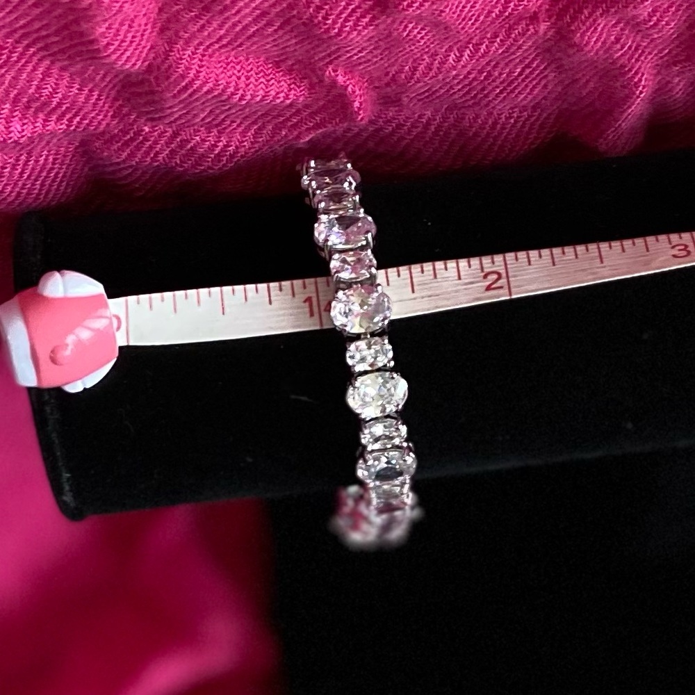 New! Bold And Beautiful Diamond Tennis Bracelet - Picture 5 of 8